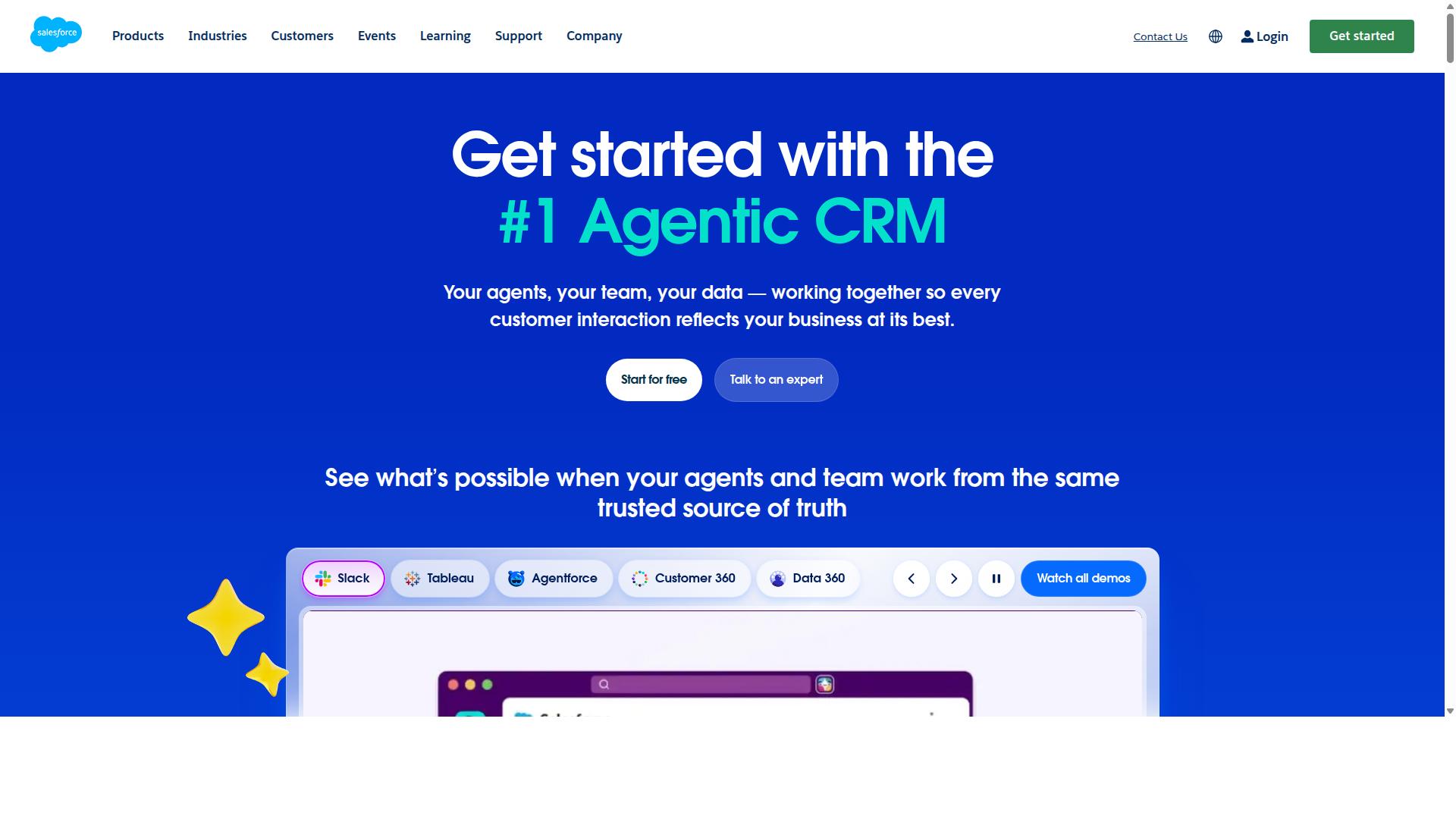 Salesforce website